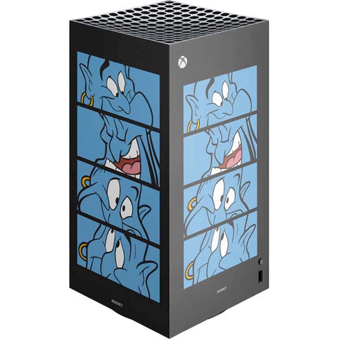 Disney Aladdin Genie Faces Grid XBox Series X Digital Edition Console Skin